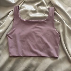 Zara light purple crop top
